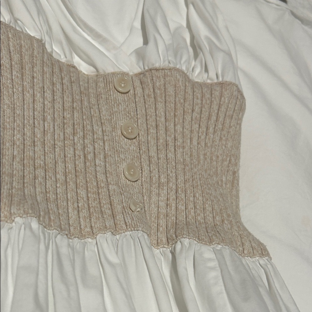 NAADAM White and Tan Maxi Dress - Picture 12 of 13